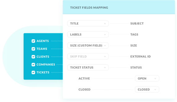 Mapping fields window