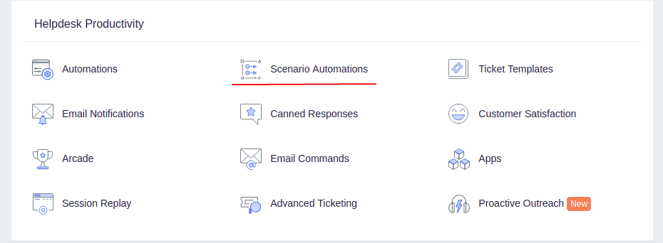 Admin panel Freshdesk 