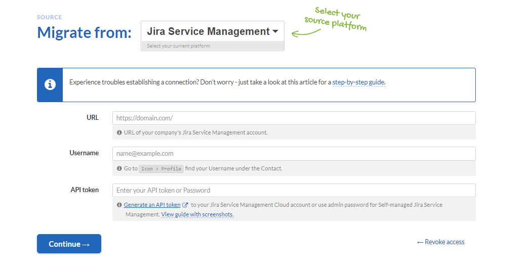 Connect Jira Service Management