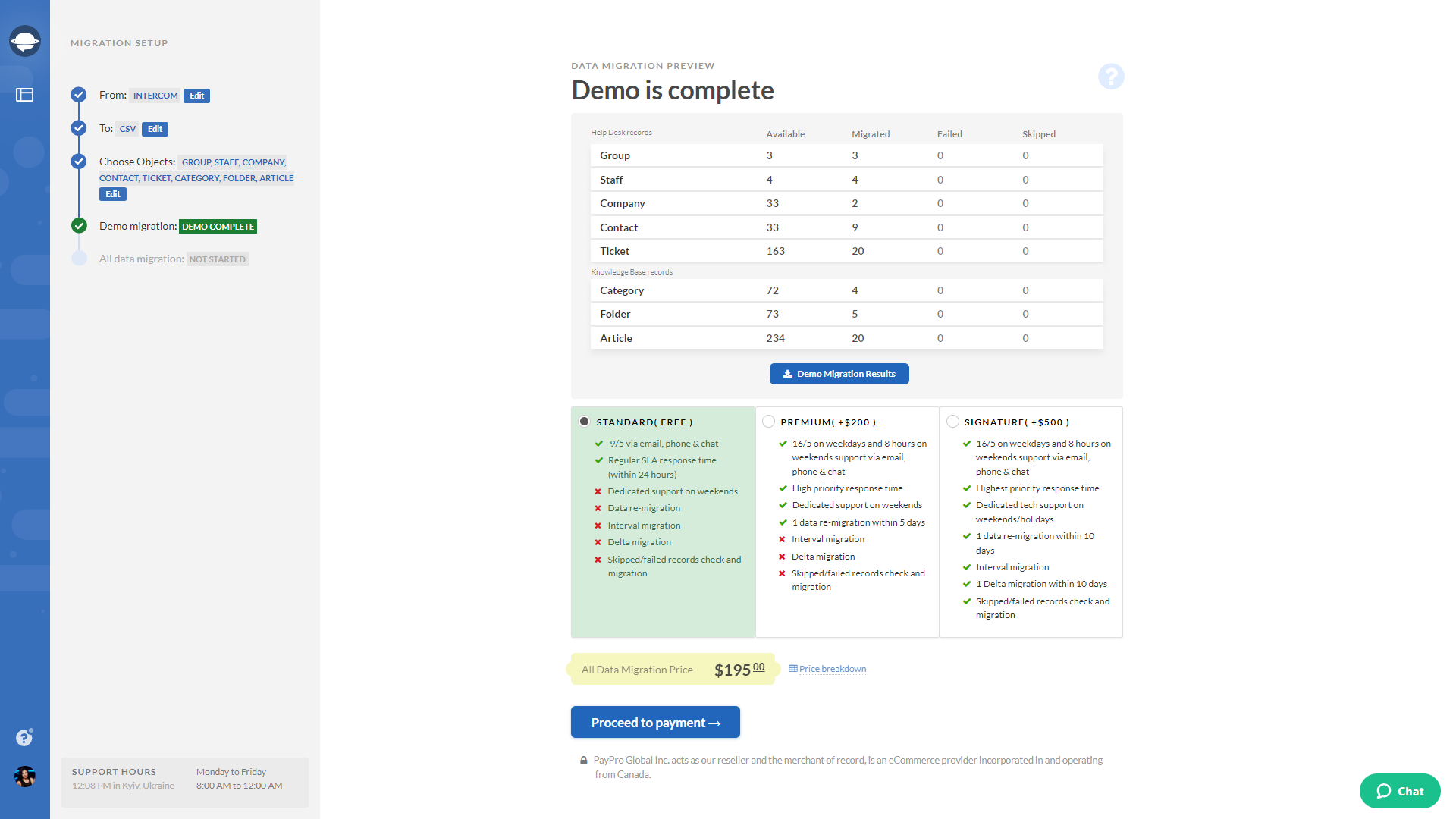 CSV Demo Complete