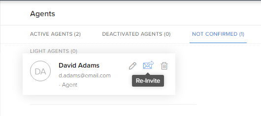 Re-inviting agents in Zoho Desk