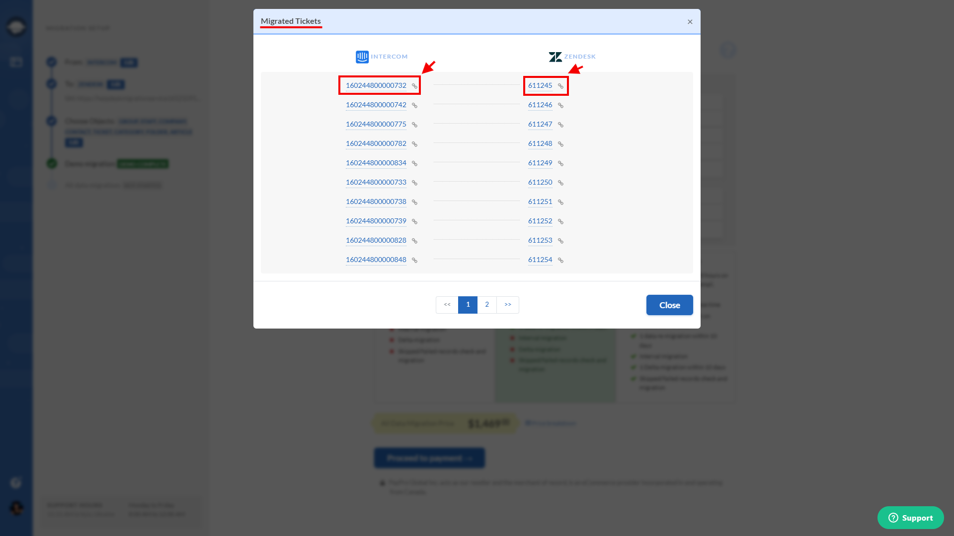 Zendesk Migrated Tickets