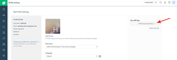 How to get Freshdesk/Freshservice API key