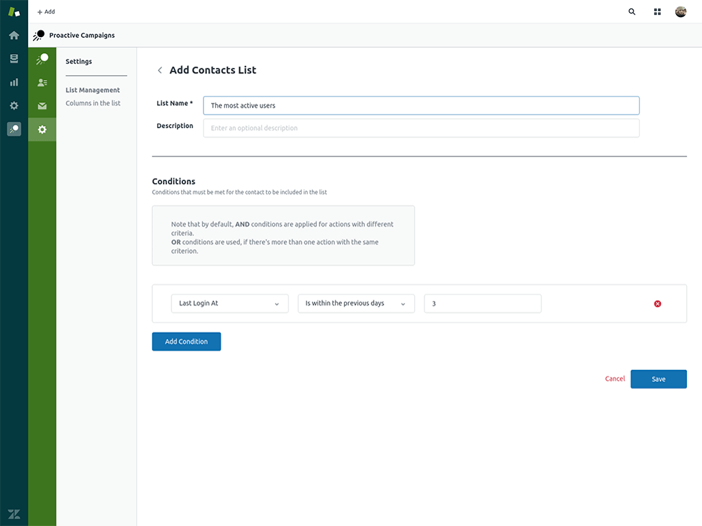 Proactive Campaigns for Zendesk Screenshot 2