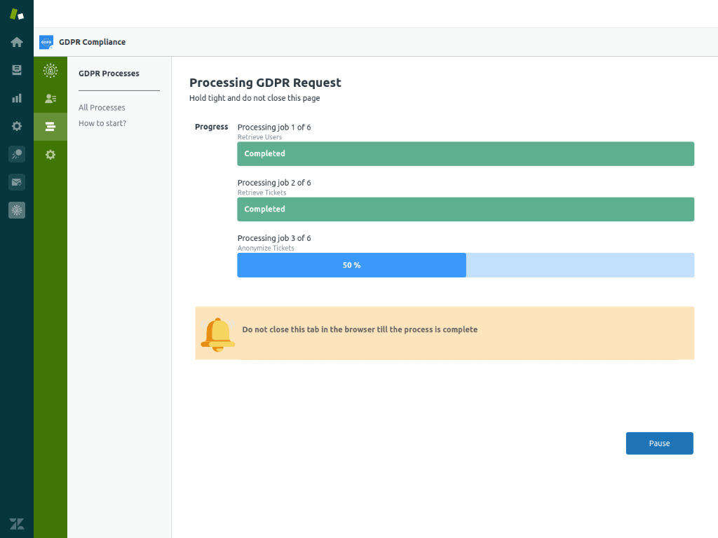 GDPR Compliance for Zendesk Screenshot 3