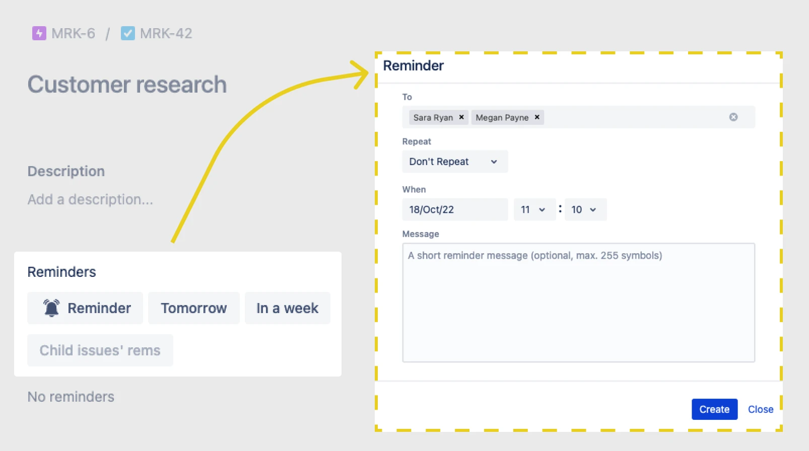 Reminder für Jira