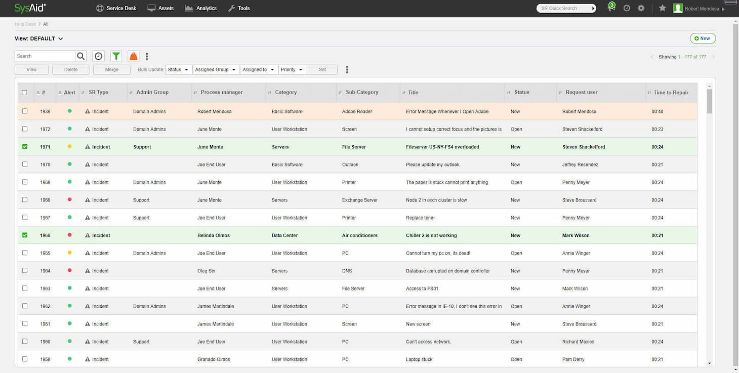 sysaid interface