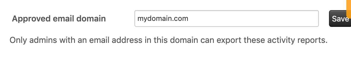 dominio de correo electrónico aprobado zendesk exportar