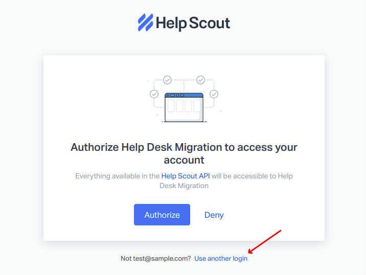 Authorization To Secon Help Scout Account Helpdesk Migrationsdienst