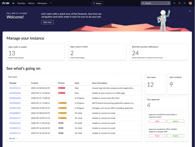 Billetterie ServiceNow