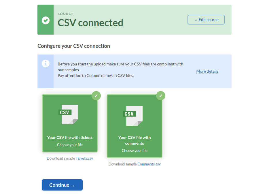 Downloaded CSV Files Screenshot