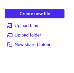 Create new file in Dropbox