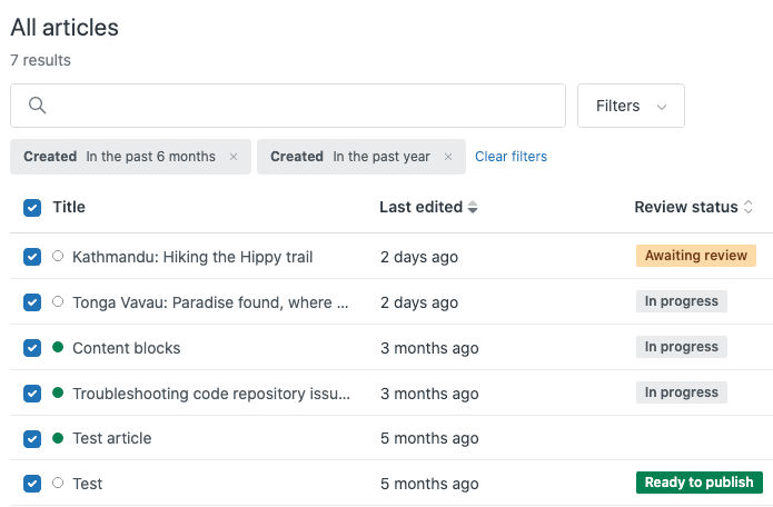 Zendesk bulk update select all option