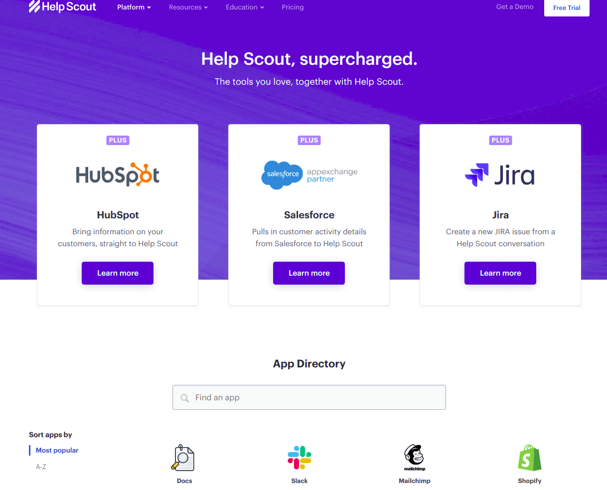 Help Scout apps and integrations