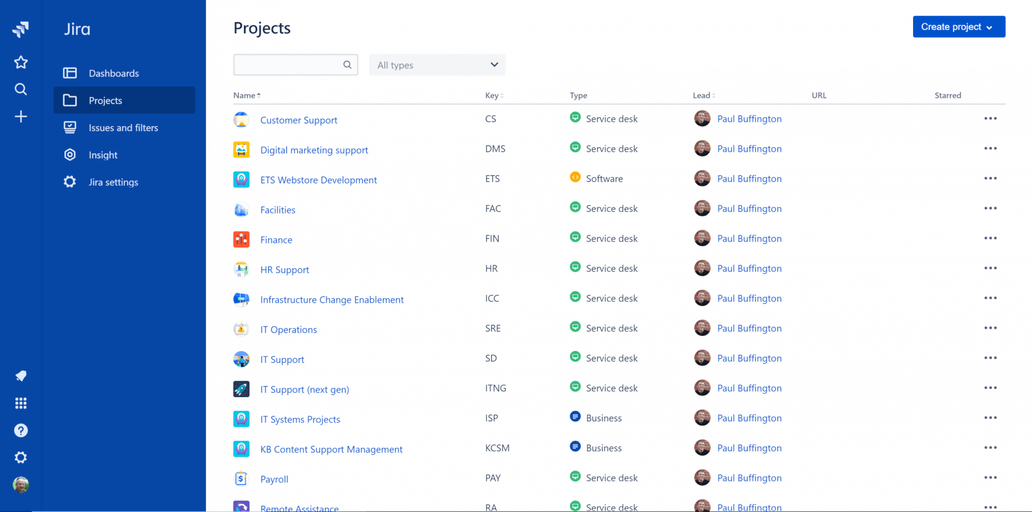 Jira Service Management Projects 
