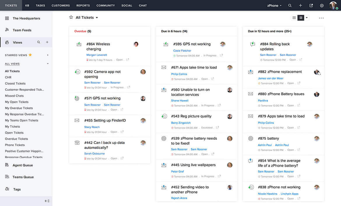 Zoho Desk ticketing