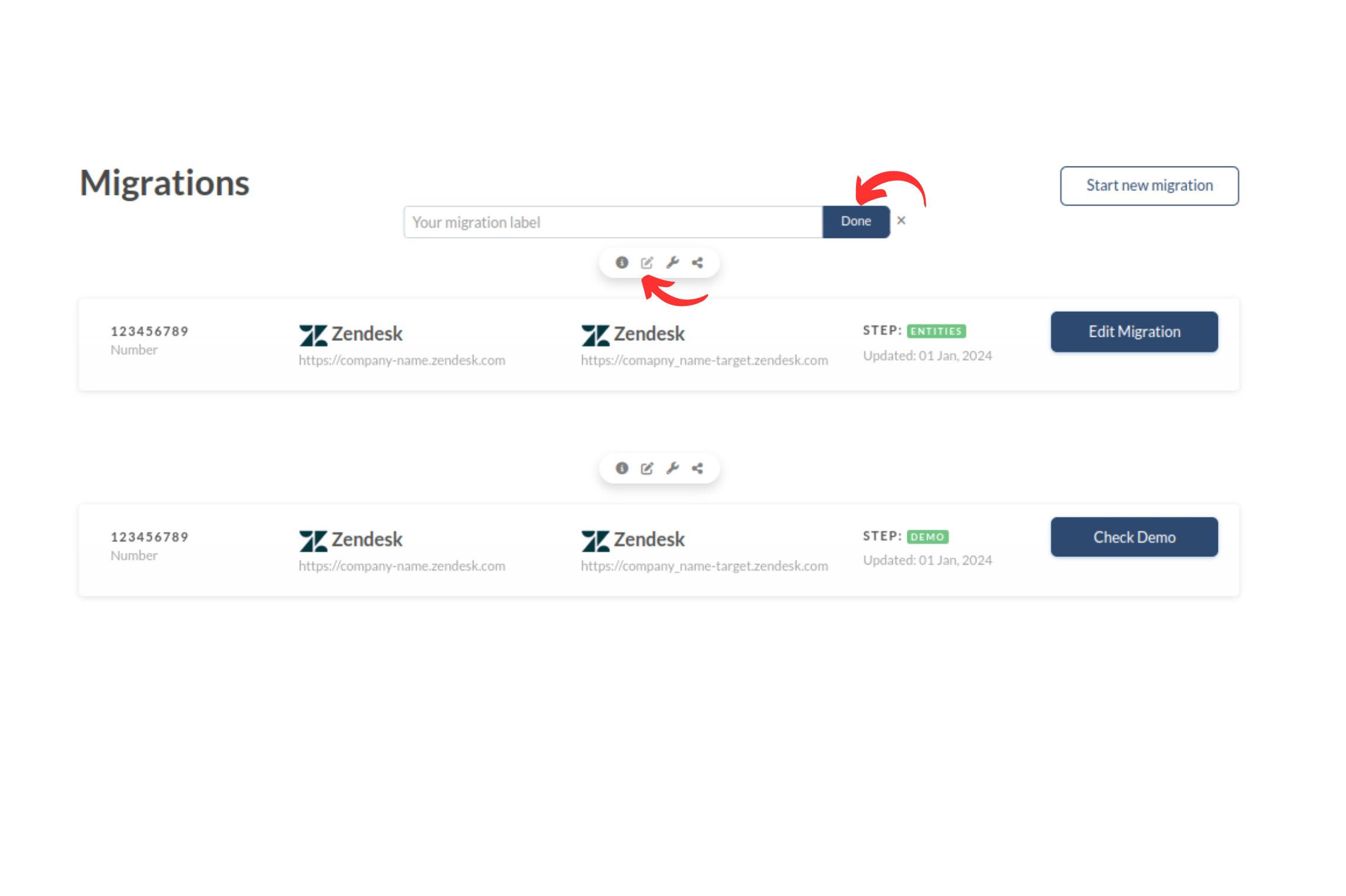 Migration Dashboard - Help Desk Migration