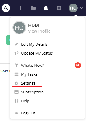 Settings in Teamwork Desk