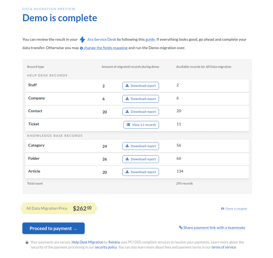 Demo Migration Is Complete