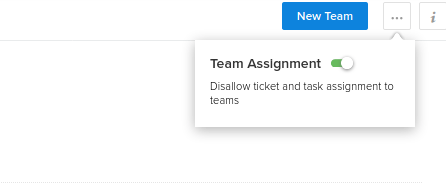 Team Assignment Setting in Zoho Desk