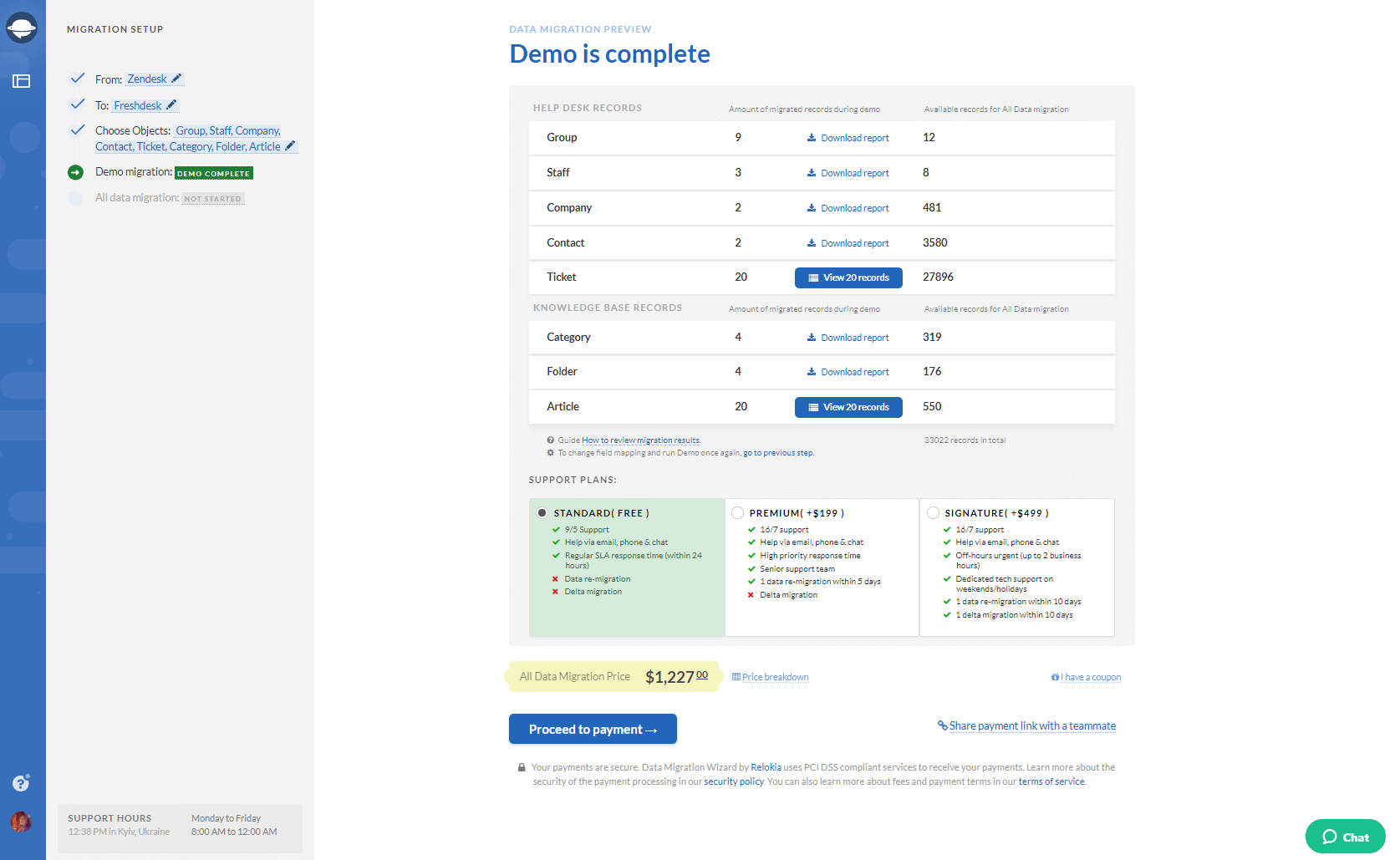 Demostración de Exportación de Zendesk