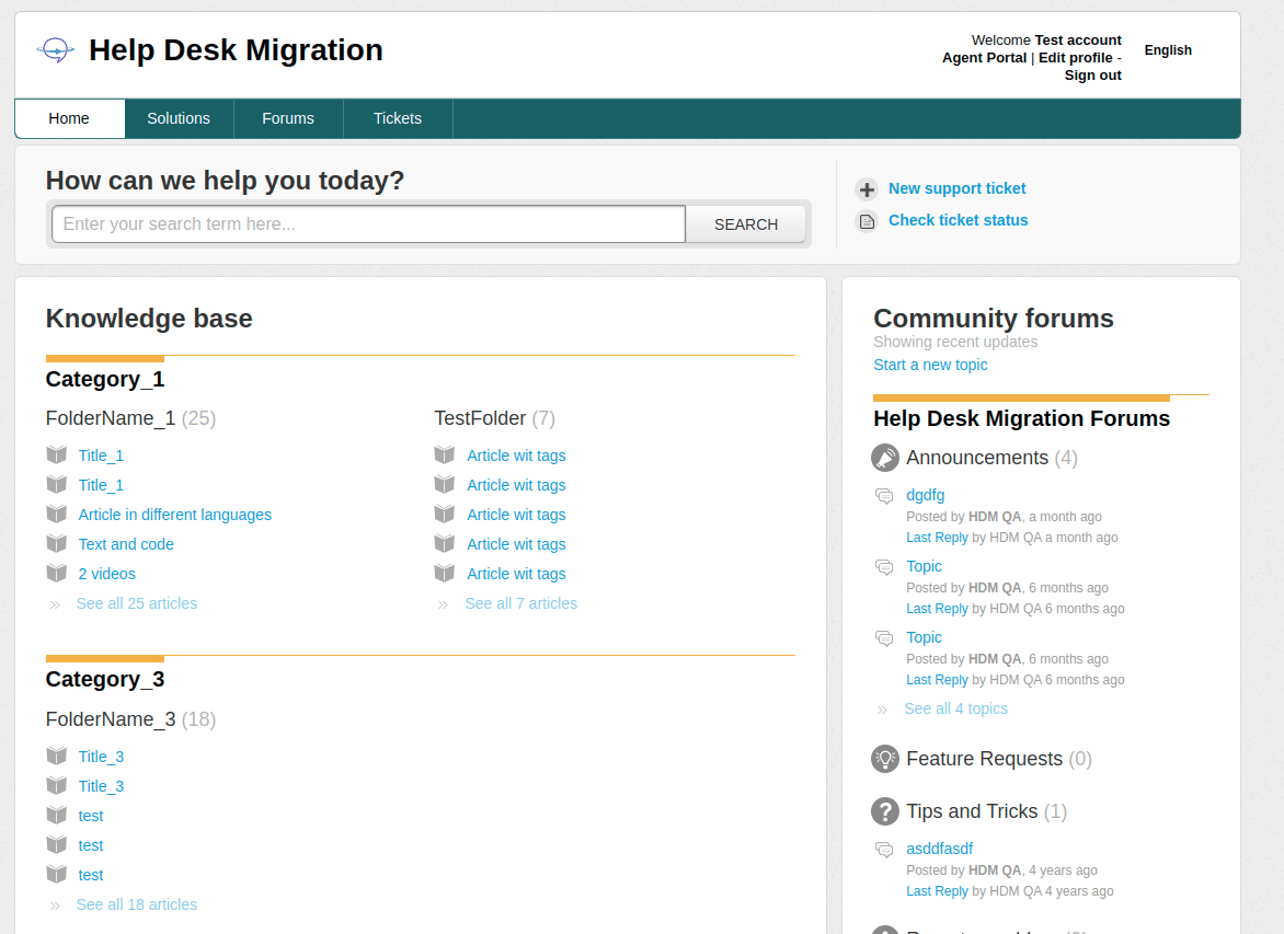 portal del cliente en freshdesk