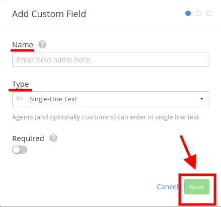 Add Custom field Teamwork Screenshot