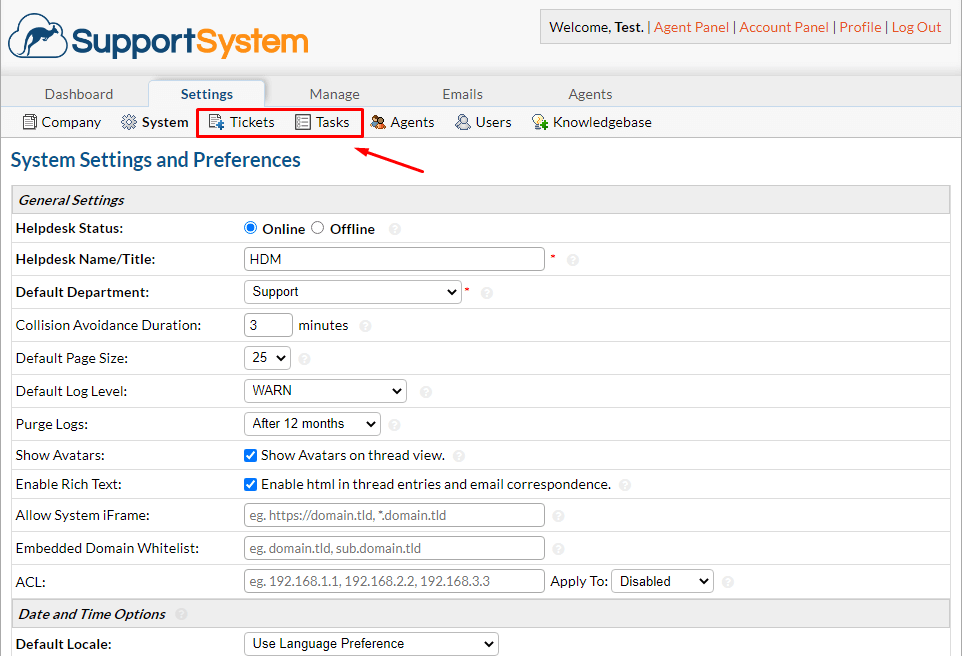 So deaktivieren Sie Benachrichtigungen in osTicket