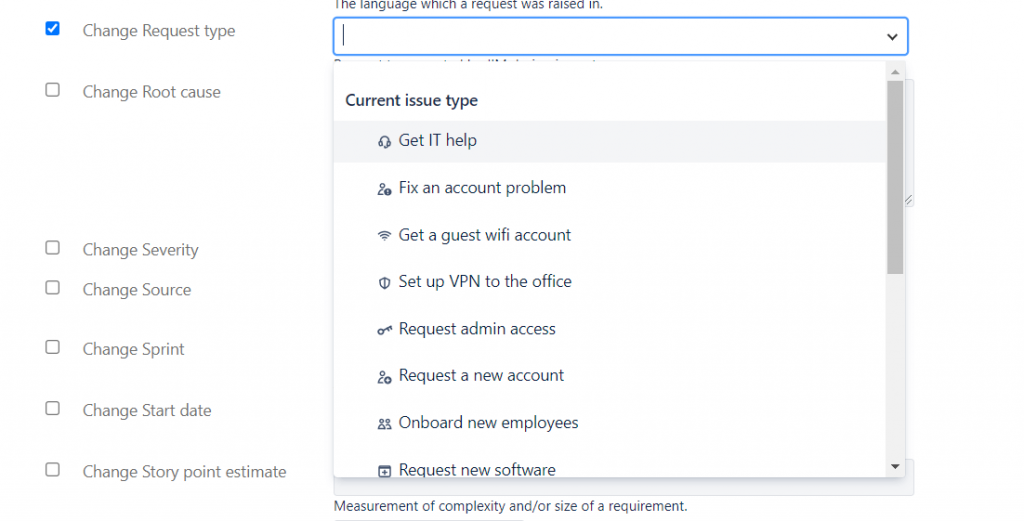 jira change default request type