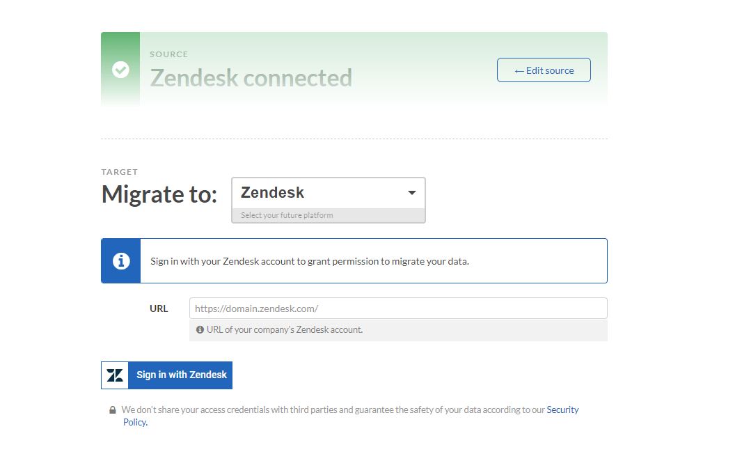 Zendesk to Zendesk Migration