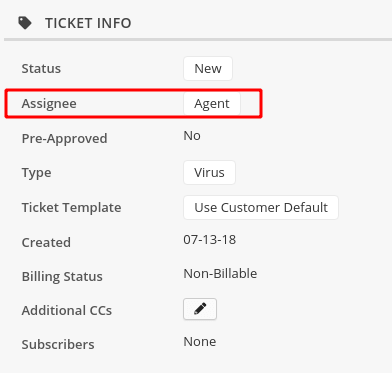 Ticket Assignment Syncro Assignee