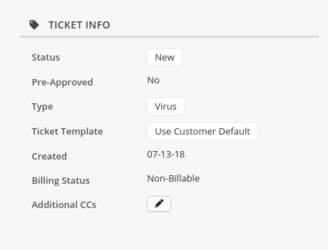 Ticket Assignment Syncro Info