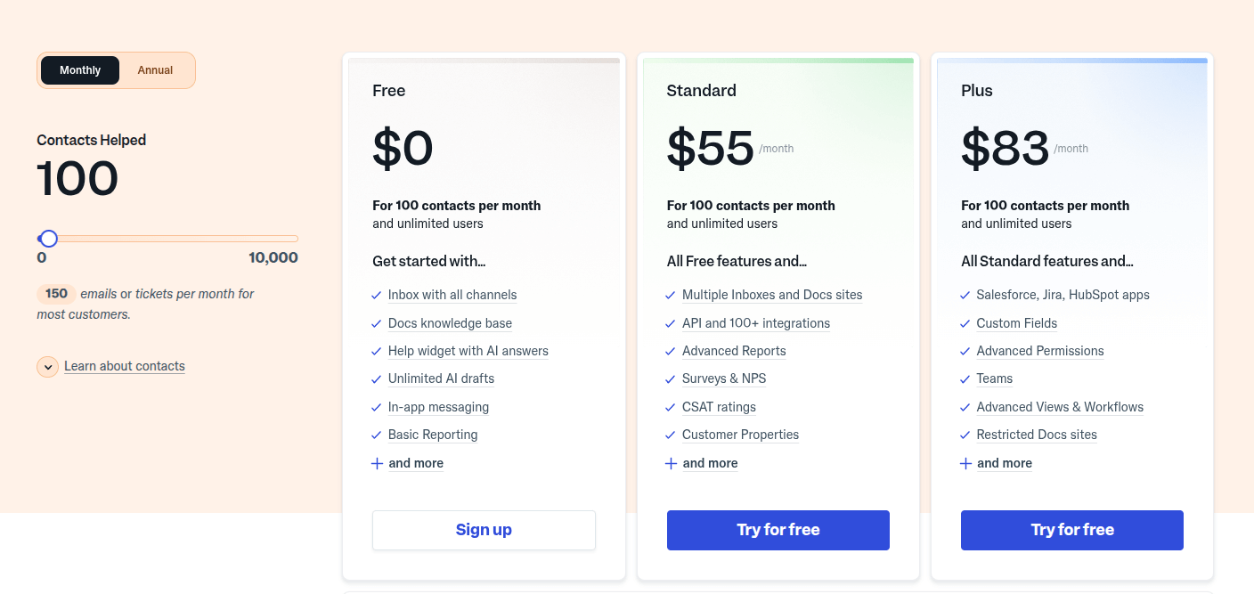 Pricing Help Scout