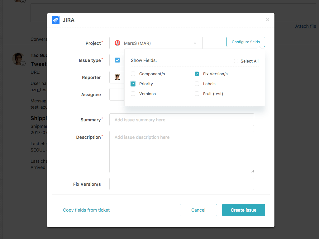 Jira for Zendesk Support