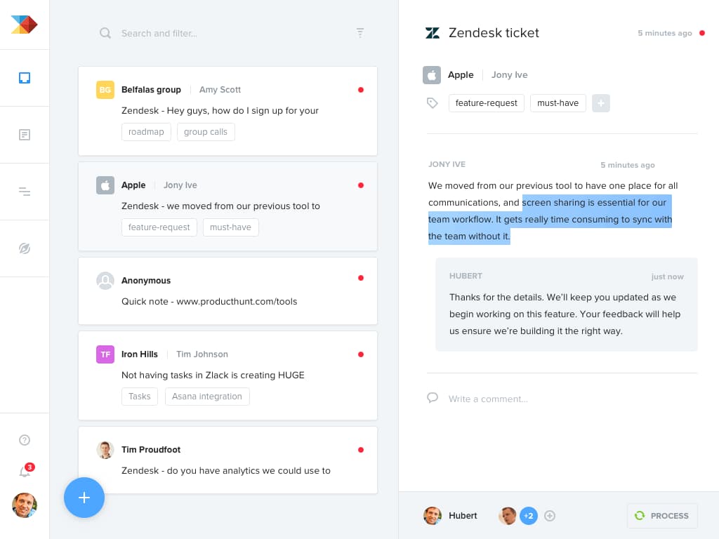 Productboard for Zendesk Screenshot 1