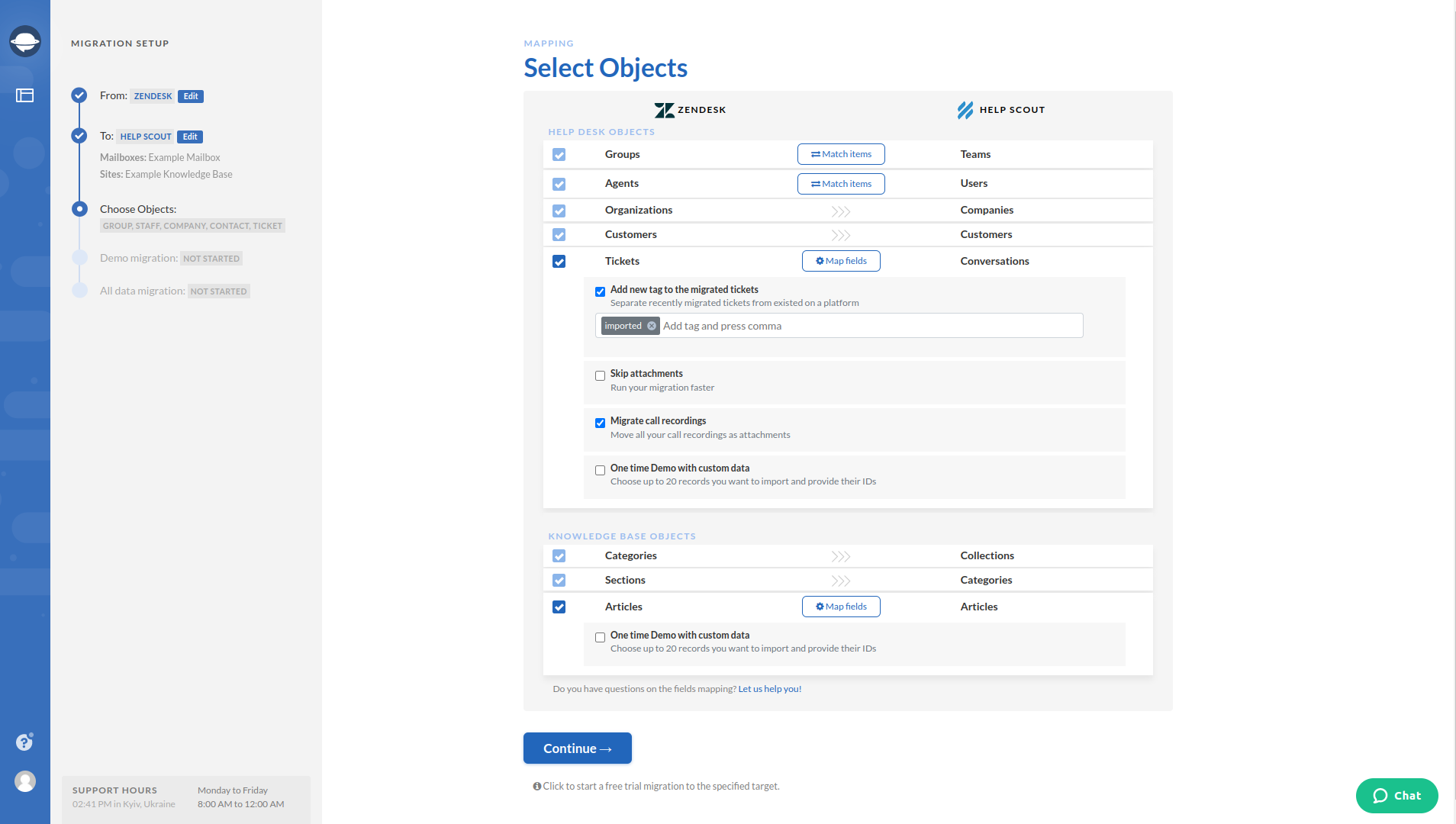 Zendesk to Help Scout Data Mapping