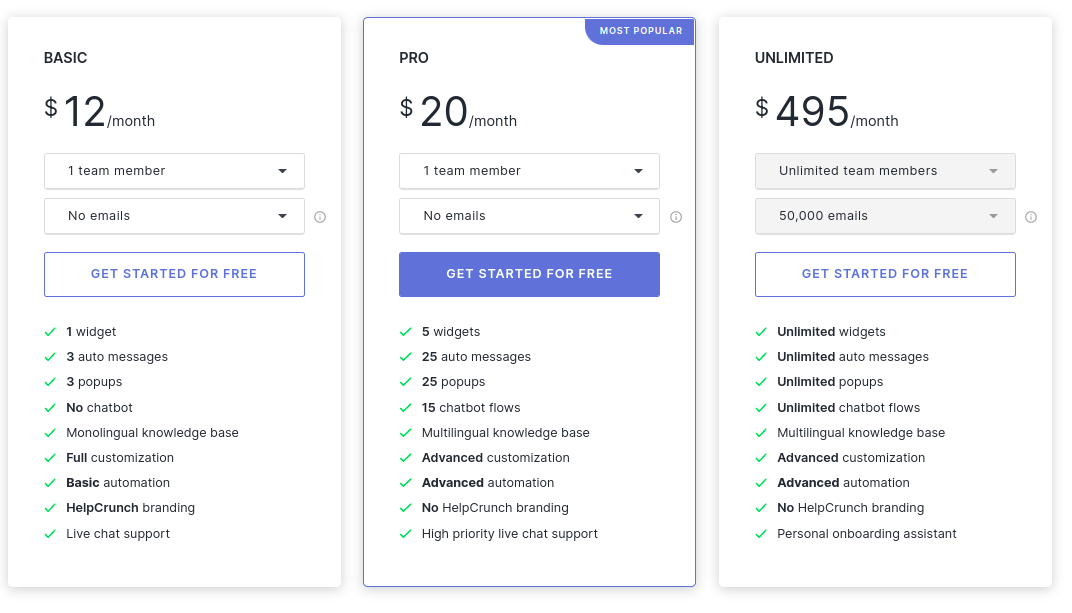 HelpCrunch Pricing | Help Desk Migration Blog