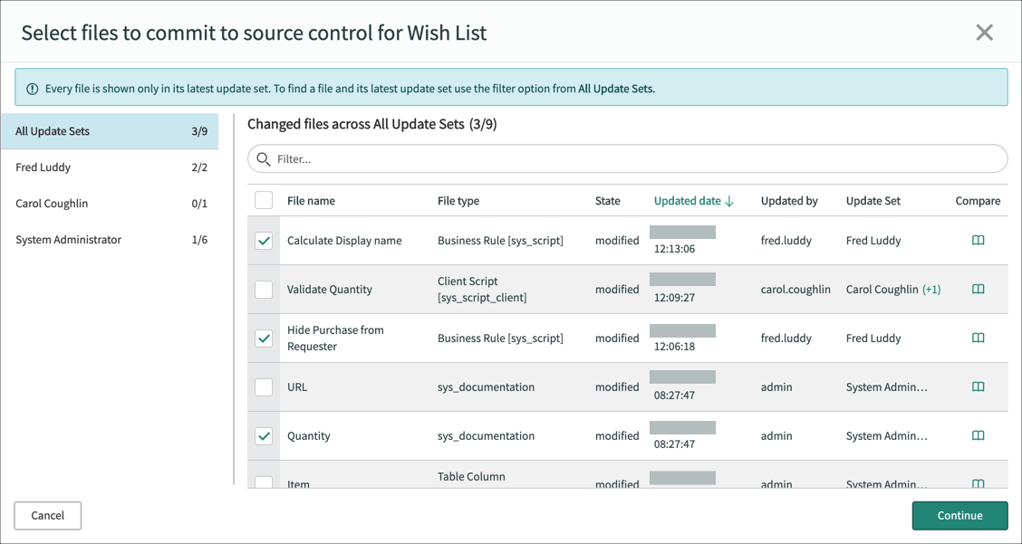 ServiceNow Source Control