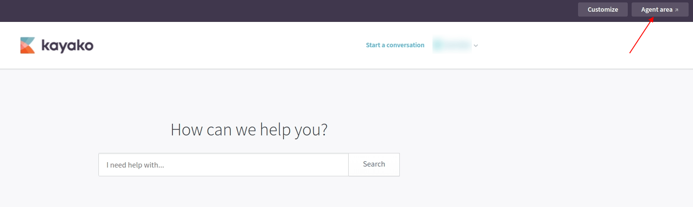 Kayako Agent Area