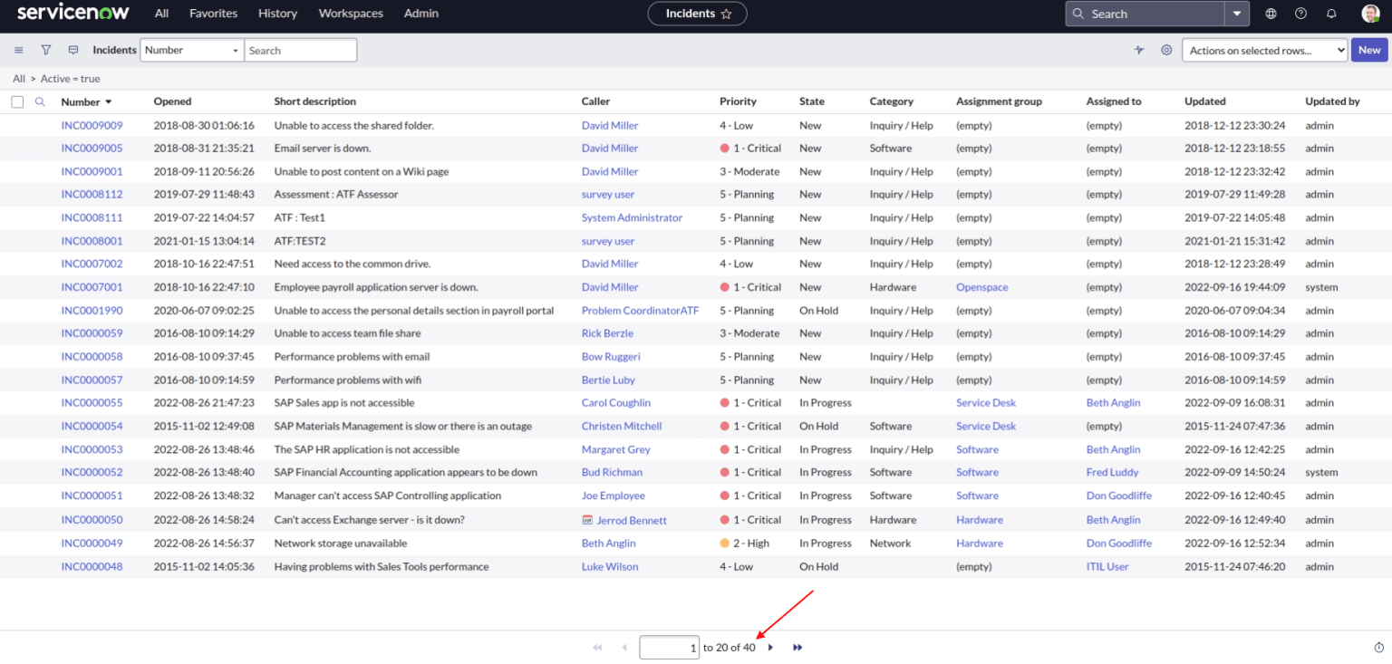 How to calculate the number of tickets in ServiceNow? HDM