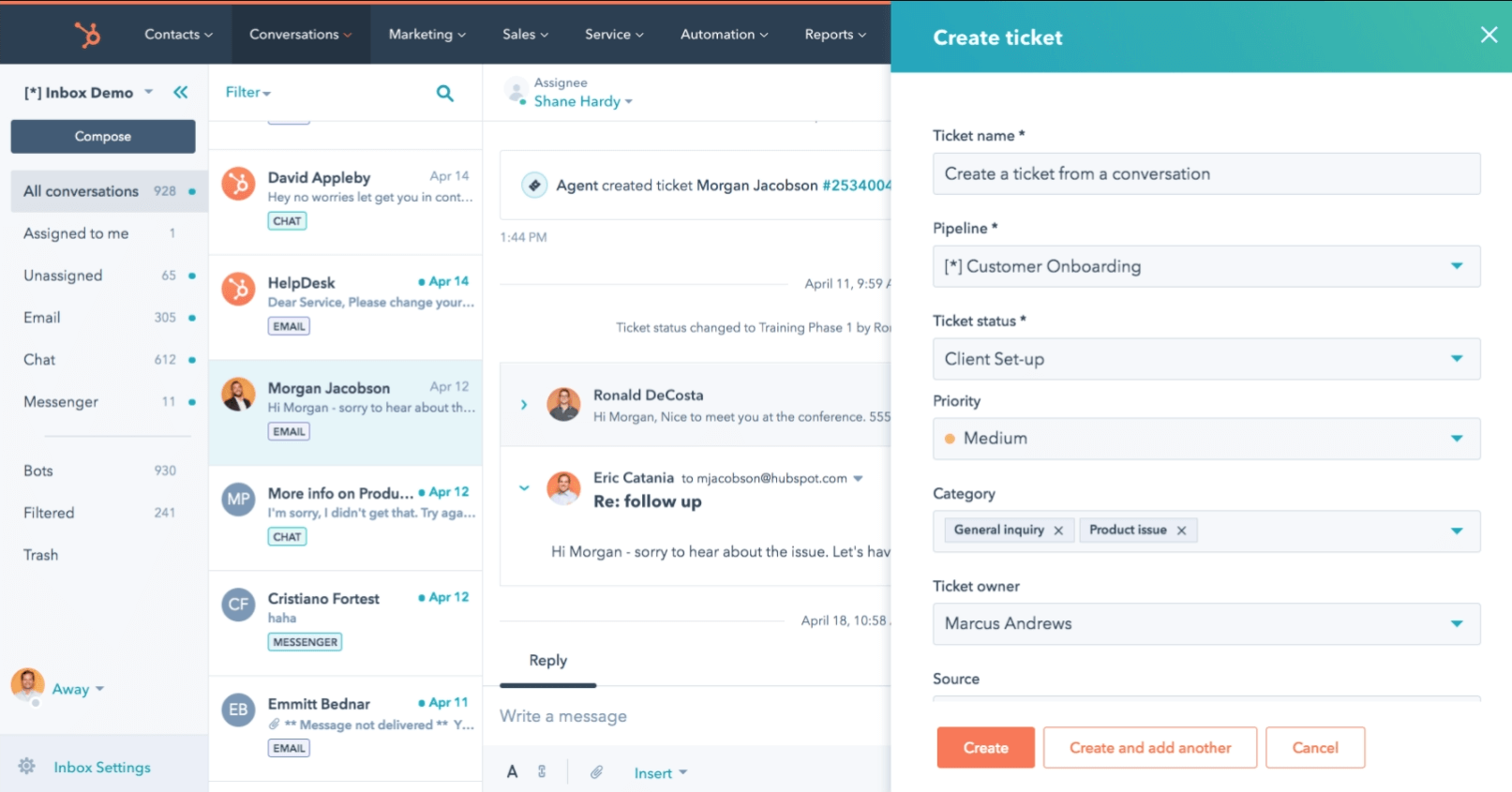 Seguimiento de Tickets de HubSpot