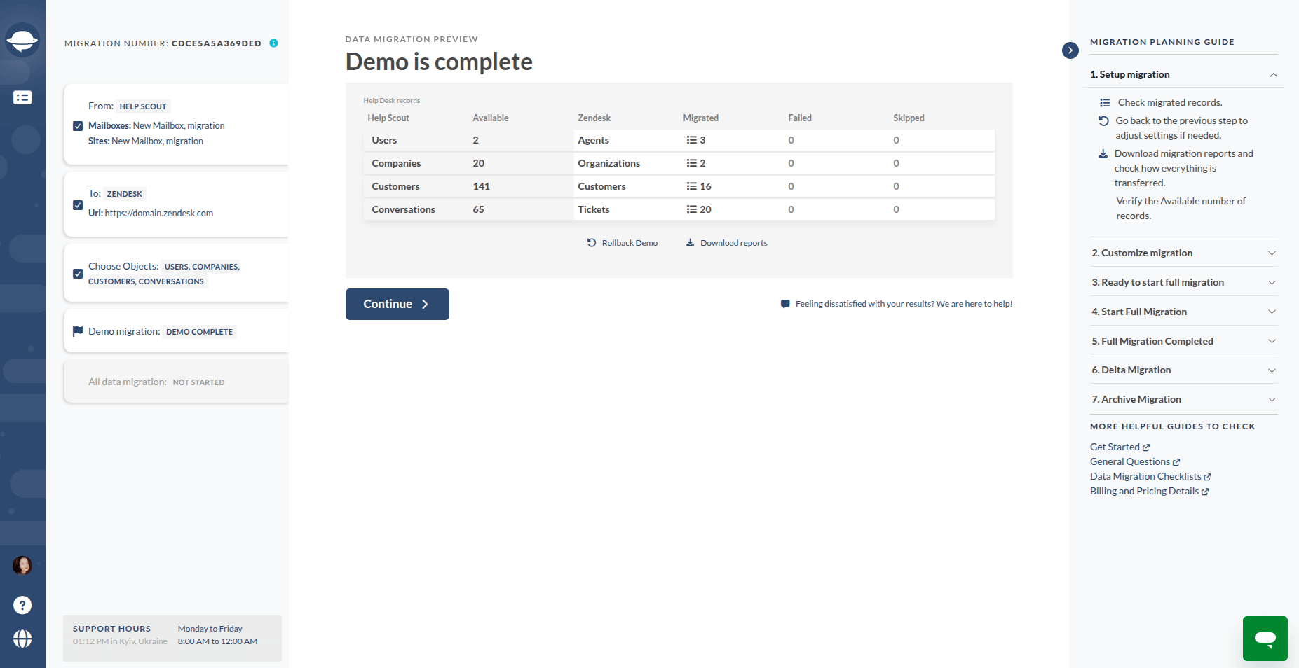 Help Scout to Zendesk Demo Migration
