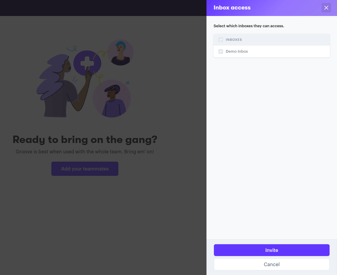 Invite Users to Groove