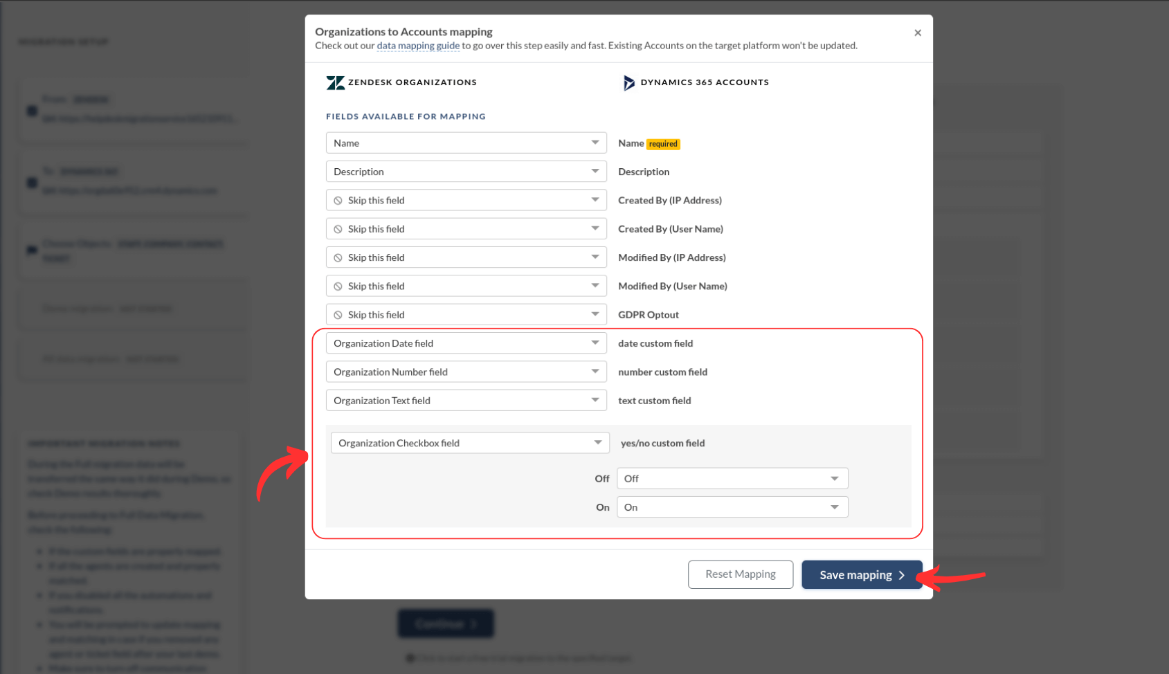 Dynamics 365 Datenmigration - Benutzerdefinierte Felder für Organisationen | Help desk Migration Blog