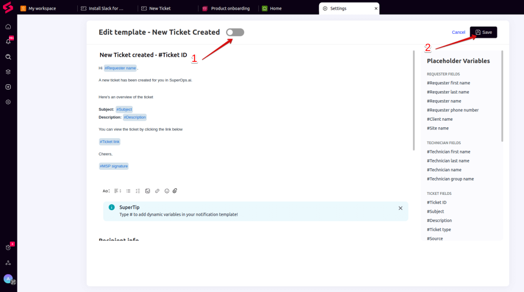 SuperOps Data Migration Checklist | HDM