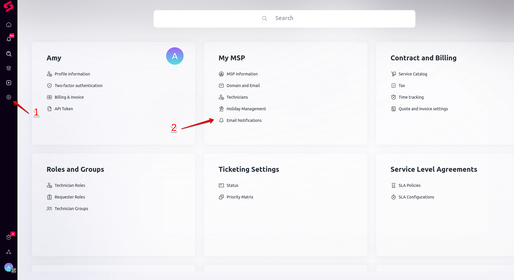 SuperOps.ai Migration Guide - Settings - Email Notifications