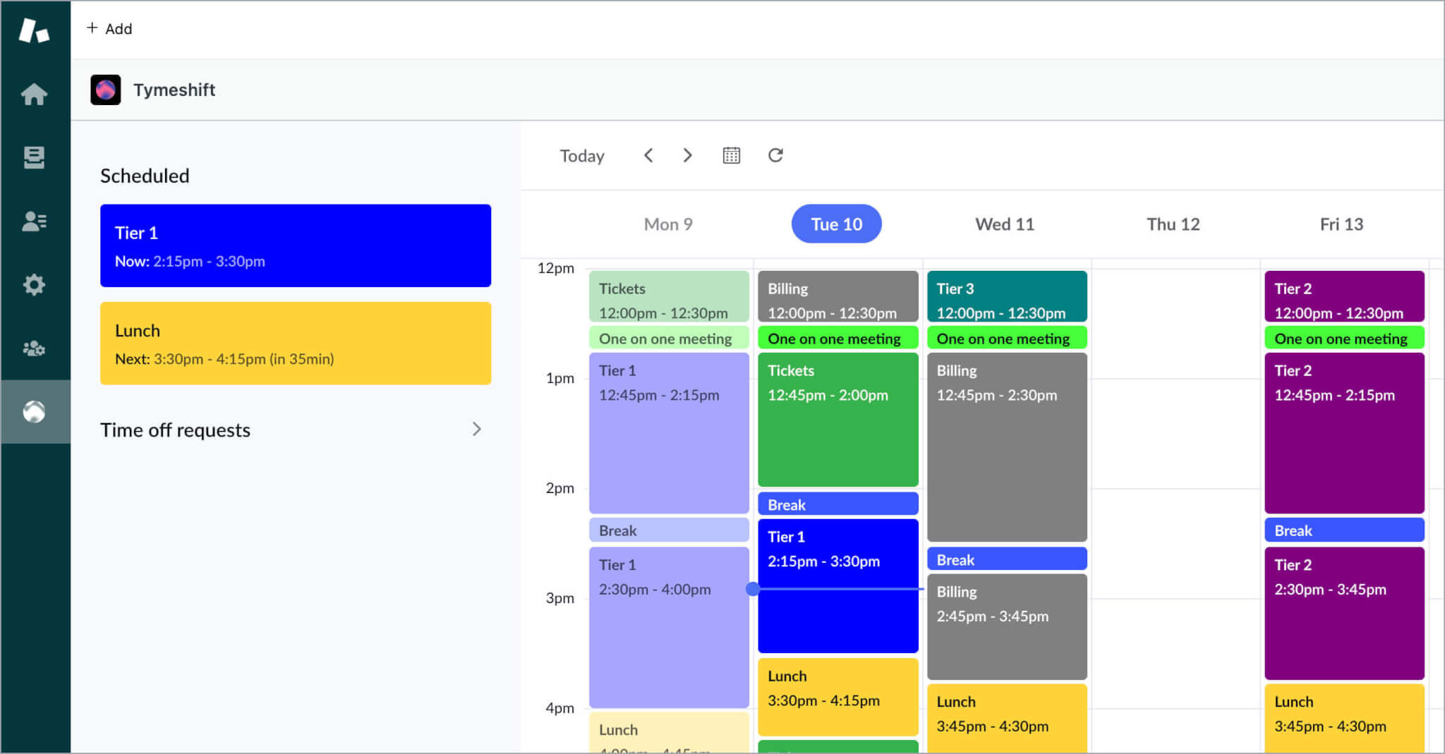 Zendesk Agent Schedule View