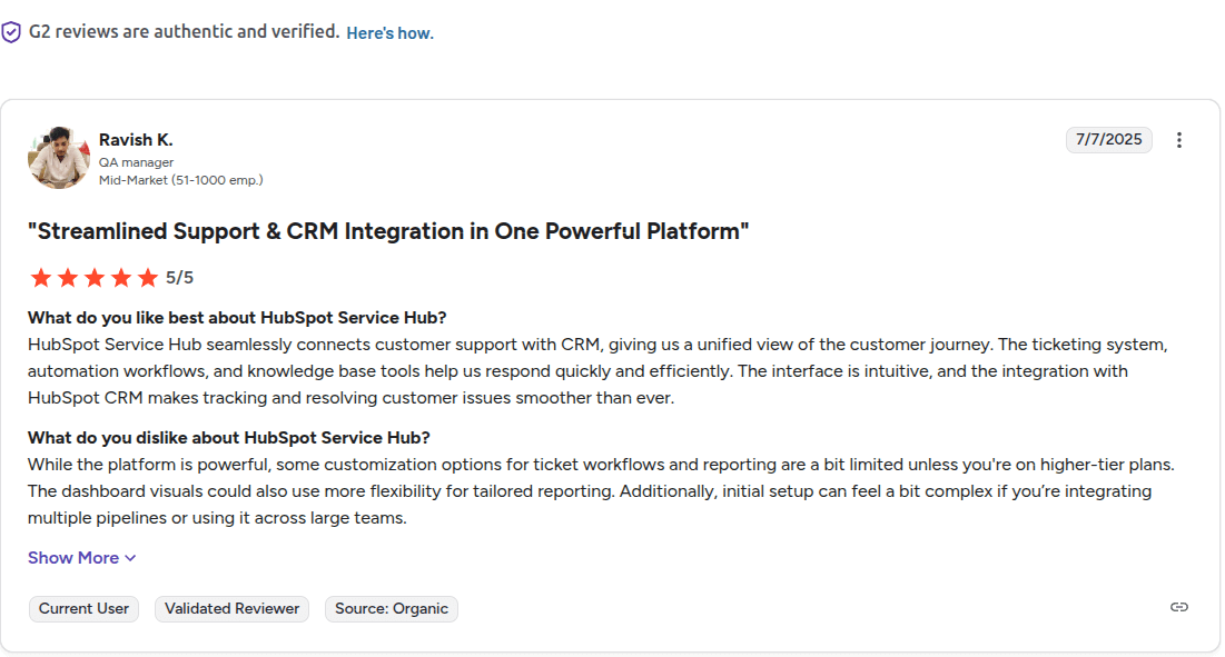 HubSpot Service Hub review
