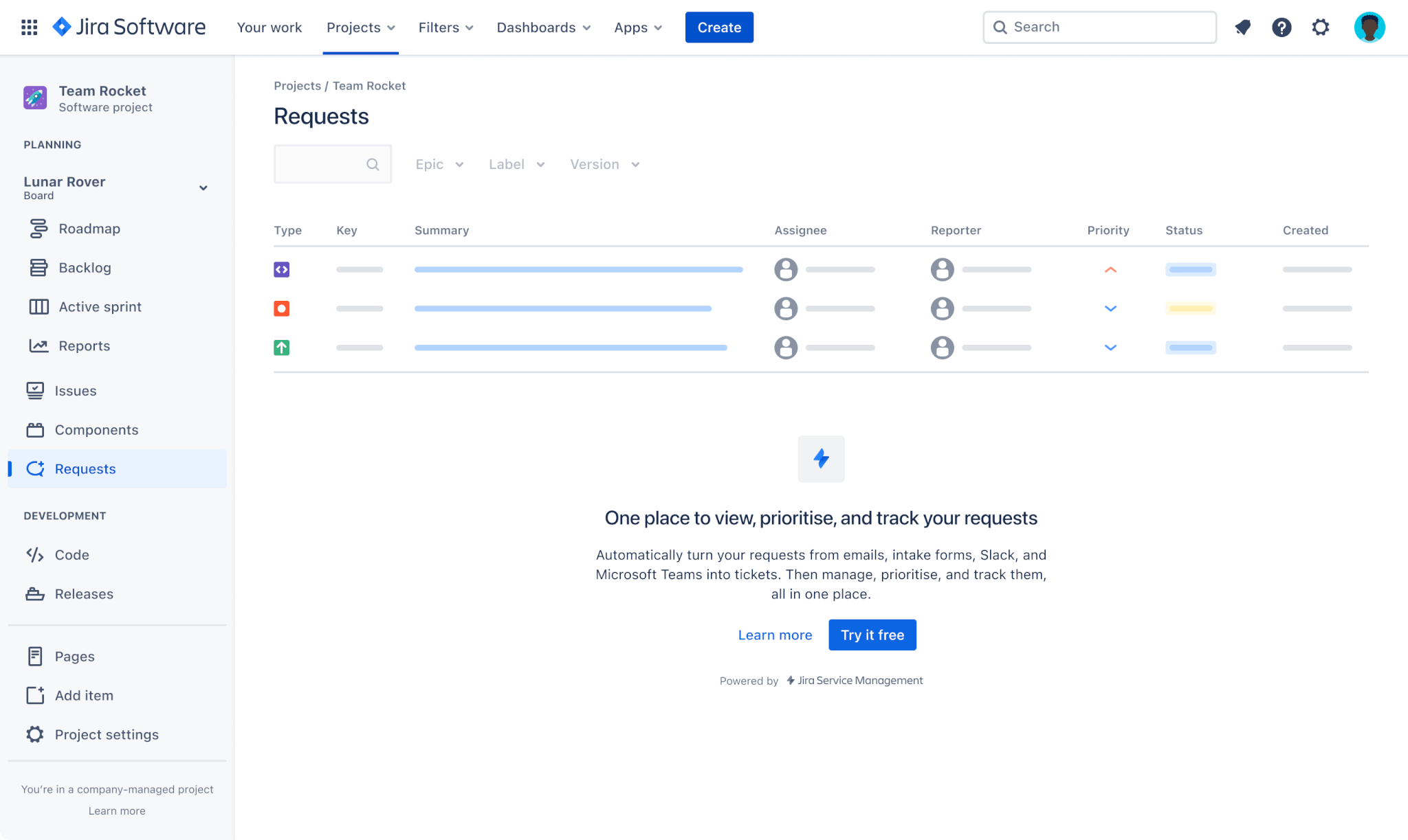 Gestão de solicitações no Jira Service Management | Freshservice vs Jira Service Management