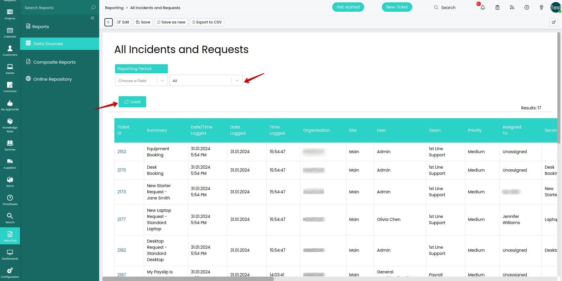 HALO - Berichterstattung - Alle Vorfälle und Anfragen HALO - Berichterstattung - Alle Vorfälle und Anfragen